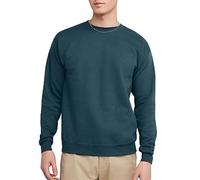 Hanes Ecosmart Fleece, Pullover Crewneck Sweatshirt, 1 Or 2 Pack Sudadera, Azul Cerceta Metalizado 1 Paquete, L para Hombre