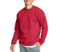 Hanes Ecosmart Fleece, Pullover Crewneck Sweatshirt, 1 Or 2 Pack Sudadera, Rojo Oscuro, L para Mujer