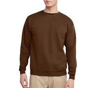 Hanes Ecosmart Fleece, Pullover Crewneck Sweatshirt, 1 Or 2 Pack Sudadera, Transparente, Marrón Militar, 1 Unidad, XXL para Hombre
