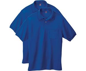 Hanes Ecosmart Pocket Polo Shirt, Short Sleeve Polo, Big & Tall Available, 2-Pack Ecosmart - Polo de Manga Corta con Bolsillo, Disponible en Tallas Grandes y Altas, Paquete de 2 Hombre (Pack de 2)
