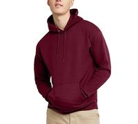 Hanes Ecosmart Hoodie, Midweight Fleece, Pullover Hooded Sweatshirt for Men Sudadera con Capucha, Rojo (Maroon), XXL para Hombre