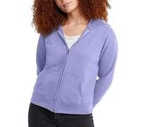 Hanes Ecosmart - Sudadera con Capucha y Cremallera para Mujer, Azul Peri, M