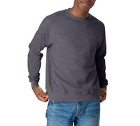 Hanes Ecosmart Fleece, Pullover Crewneck Sweatshirt, 1 Or 2 Pack Sudadera con Capucha, Carbón Jaspeado, 1 Paquete, 3XL para Hombre
