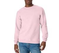 Hanes EcoSmart - Sudadera de forro polar con cuello redondo para hombre, sudadera de forro polar de mezcla de algod n, sudadera de forro polar de felpa, Rosa p lido, Large