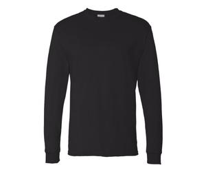 Hanes Essentials-Camisetas de Manga Larga (2 Unidades) Camisa de Vestir, Negro, M (Pack de 2) para Hombre