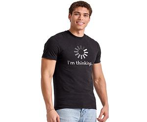 Hanes Essentials Short Sleeve Graphic tee Camiseta, Negro, M para Hombre