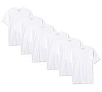 Hanes Essentials Short Sleeve T-Shirt Value Pack, 3 Or 6-Pack Camiseta, Blanco, Paquete de 6, Large Niños