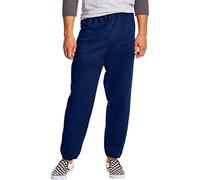 Hanes Ecosmart-Pantalones Deportivos sin Bolsillos, Paquete de 2, Azul Marino, M para Hombre