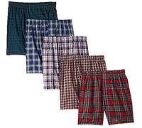 Hanes Hanes Ultimate Men's Big Tartan Boxers, 5-Pack Ultimate - Calzoncillos Tipo bóxer de tartán para Hombre, Paquete de 5 Hombre (Pack de 5)