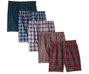 Hanes Hanes Ultimate Men's Big Tartan Boxers, 5-Pack Ultimate - Calzoncillos Tipo bóxer de tartán para Hombre, Paquete de 5 Hombre (Pack de 5)