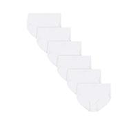 Hanes JMS Women's Cool Comfort Cotton Brief 6-Pack Ropa Interior, Blanco, XXL para Mujer