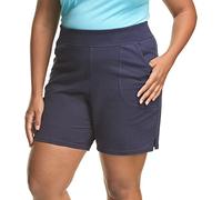 Just My Size by Hanes - Pantalones Cortos de algodón para Mujer, sin Etiquetas, Entrepierna de 7 Pulgadas, JMS, Azul Marino, 3X