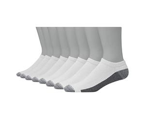 Hanes Low Cut Socks, MAX Cushion, Black & White, 6 and 8 Packs Ultimate-Pack de 8 Calcetines de Corte bajo para Control de olores para Hombre, Color, Blanco, Paquete de 8 Pares, Altoa única