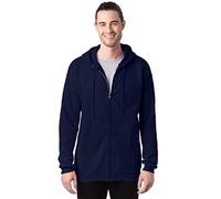 Hanes Mens 9.7 oz. Ultimate Cotton® 90/10 Full-Zip Hood (F280) -Navy -S