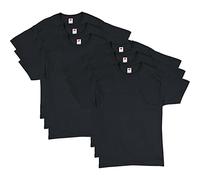 Hanes Men's Comfortsoft T-Shirt (Pack of 6), Black, 2X-Large
