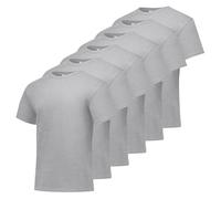 Hanes Camiseta para hombre Comfortsoft, pack de 6, gris claro, talla L