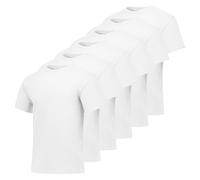 Hanes Camiseta para hombre Comfortsoft, pack de 6, blanco, 2XL