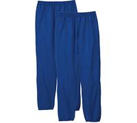 Hanes Men's EcoSmart Fleece Sweatpant, Deep Royal, Medium (Pack of 2)