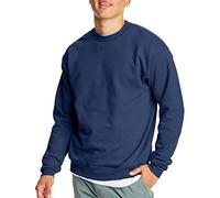 Hanes Men's EcoSmart Fleece Sweatshirt, Navy, Large (Pack of 2)