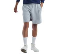 Hanes Men's Jersey Short with Pockets, Light Steel, Small