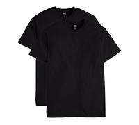 Hanes Men's Nano Premium Cotton T-Shirt (Pack of 2), Black, X-Large