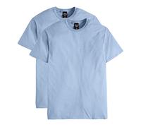 Hanes Men's Nano Premium Cotton T-Shirt (Pack of 2), Light Blue, X-Large