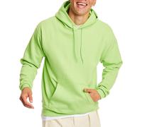 Hanes Mens Pullover EcoSmart Hooded Sweatshirt lime Large
