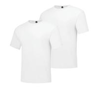 Hanes Men's Short Sleeve Beefy-T (Pack of 2), White, Large