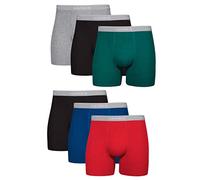 Hanes Men's Tagless Exposed Waistband Boxer Briefs, Assortment 2, Small