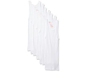 Hanes Mens White A-Shirts P7 (7990W7) -White -M -7PK