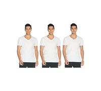 Hanes Mens White V-Neck T-Shirts P3 (7880W3) -White -XL -3PK