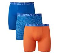 Hanes Men's X-Temp 4-Way Performance Stretch Mesh Boxer Brief, Assorted-3, Large