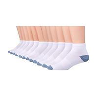 Hanes Men's X-Temp Lightweight Ankle, White, Shoe Size: 6-12