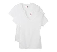 Hanes Nano Ligero Camiseta, Blanco, XXL (Pack de 2) para Mujer