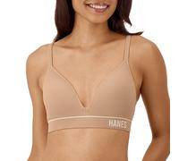 Hanes Originals Contour Wireless, Seamless Rib Bralette, ComfortFlex Fit Sujetador, Opaco, Brillo Profundo, XXL Mujeres