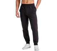 Hanes Originals - Pantalones Deportivos de algodón para Hombre, con Bolsillos, Entrepierna de 76,2 cm, Negro -, Medium