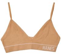 Hanes Originals Seamless Triangle Rib Bralette, Soft Ribbed Bras, ComfortFlex Fit Bra Sujetador, Opaco, Brillo Profundo, XL para Mujer