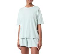 Hanes Originals 2 Piece Lounge, Comfywear Supersoft Boxy T-Shirt & Sleep Shorts Loungewear Set Juego de Pijama, Celadón Dulce/Celadón Dulce, XL (Pack de 2) para Mujer