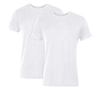 Hanes Originals Ultimate - Camisetas de Cuello Redondo, Camisetas Blancas súper Suaves para Hombre, Paquete de 2, Blanco, XL