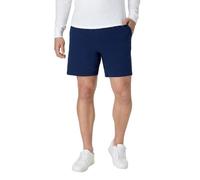 Hanes - Pantalón Corto de Punto de algodón, con Bolsillo, para Hombre, Marino, Large