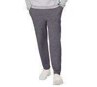 Hanes - Pantalones de chándal EcoSmart para hombre, pantalones deportivos informales con bolsillos, dobladillo inferior abierto, forro polar, Gris carbón jaspeado, XX-Large