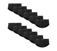 Hanes Paquete de Ropa Interior para Hombre, Calzoncillos de algodón, Ropa Interior Que Absorbe la Humedad para Hombre, Paquete de 12, Negro, Large