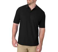 Hanes Polo de Manga Corta X-Temp W/FreshIQ, Negro, X-Large