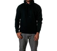 Hanes - Sudadera con capucha EcoSmart para hombre, color negro, talla XL