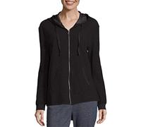 Hanes Sudadera con capucha francesa con cremallera completa de Terry, negro, medio