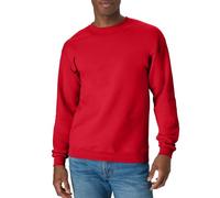 Hanes Sudadera de Manga Larga con Cuello Redondo para Hombre, Color Rojo Profundo, Talla XXL