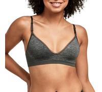Hanes, Sujetador convertible sin aros de tipo camiseta para mujer, absorbe la humedad, cobertura completa, Gris jaspeado (Gravel Grey Heather), XXL