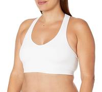 Hanes Sujetador Deportivo Racerback sin Costuras para Mujer, Blanco, X-Large