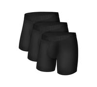 Hanes Superssoft Boxer Briefs & Trunks, Viscose from Bamboo Men's Underwear, Solids & Prints, 3-Pack Ropa Interior de Hombres, Negro/Negro/Negro, XXL (Pack de 3)