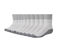 Hanes Ultimate Calcetines para niños No Show No Show, 10 unidades, Blanco, L